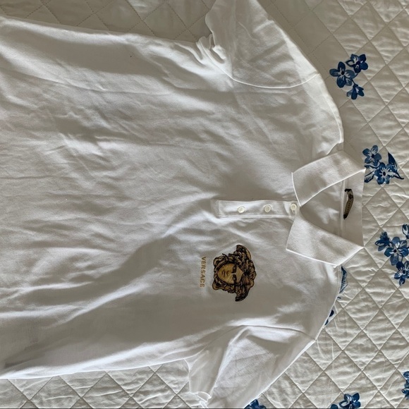 Versace Medusa Pique Polo: NWOT - Picture 7 of 12